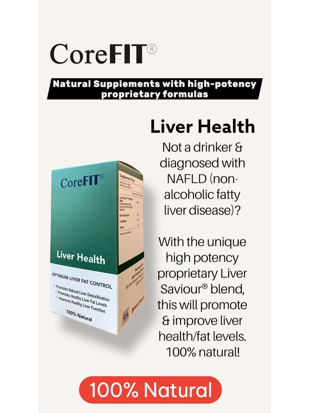 CoreFit Liver Support Supplement 60 Capsules