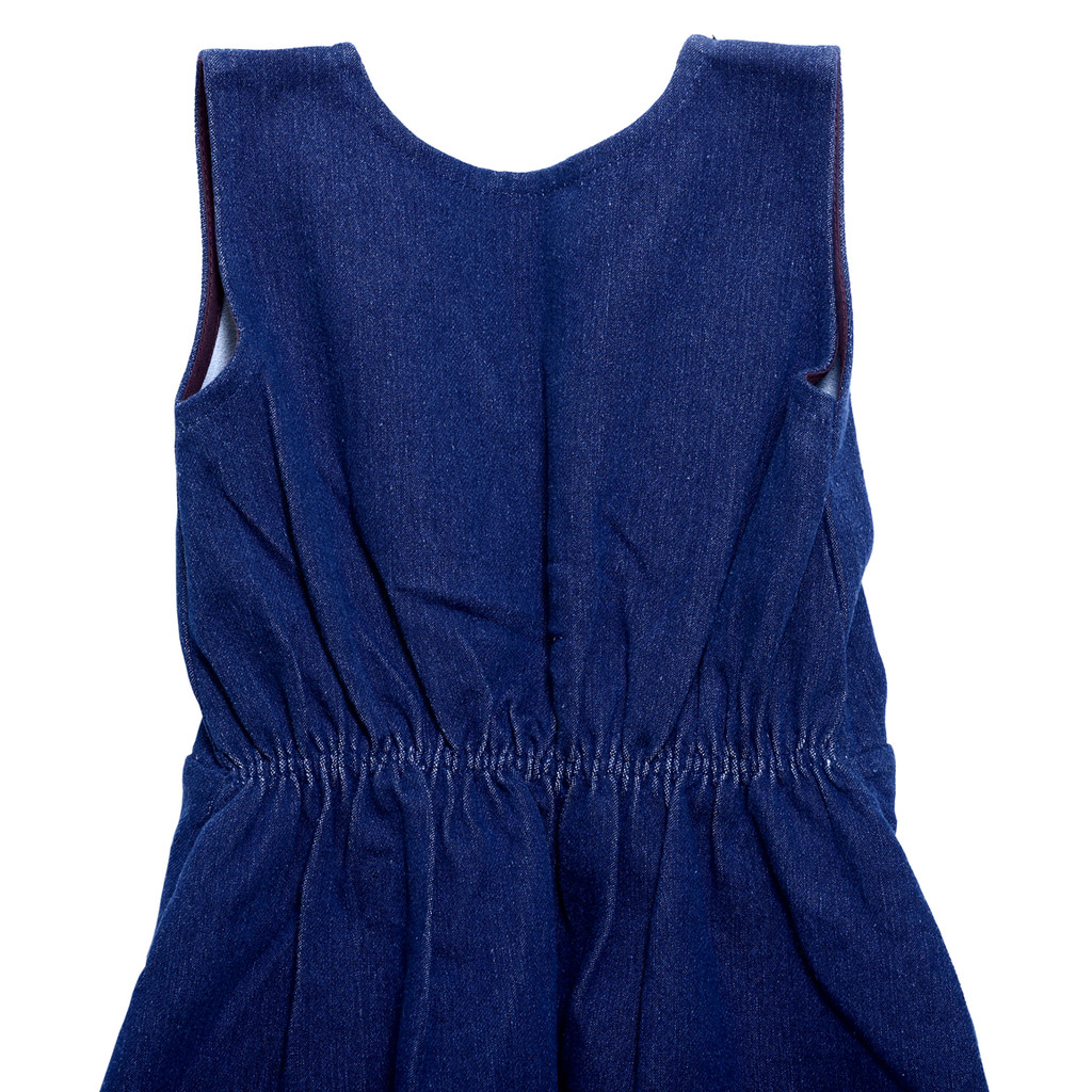 Mish Organic Girls Sequin Denim Dress suitable for 6 months-5 years age – 3-4 Years